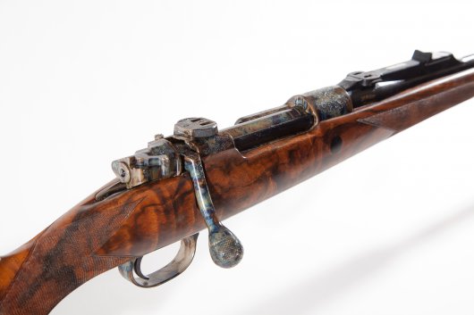 Carabine de chasse à verrou 375HH Prestige jaspée et gravée