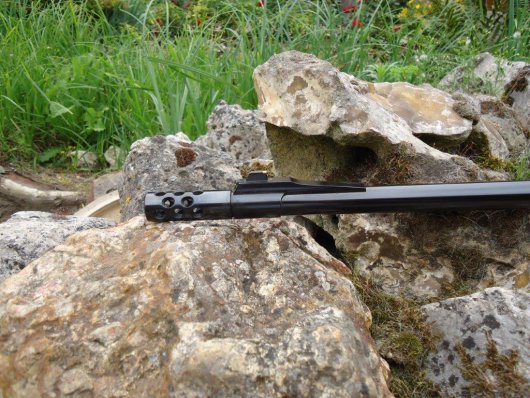 Carabine de chasse à verrou équipée d'un frein de bouche